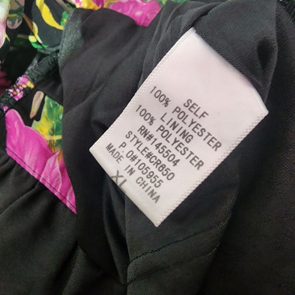 Fashion nova floral long sleeve chiffon romper size xl - Picture 5 of 5